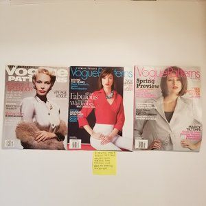 3, years: 1999, 2005, 2006, Sew Today's Vogue Patterns